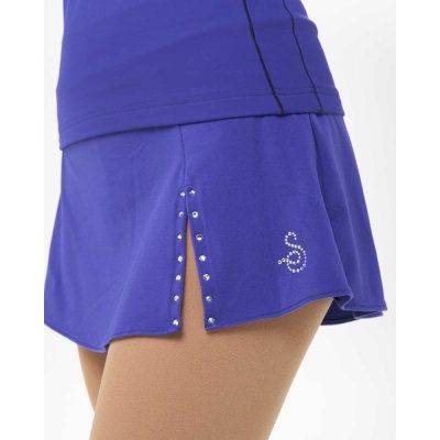 304 Sagester Kjol m Swarovski Bluette - Tinas Figure Skating Shop