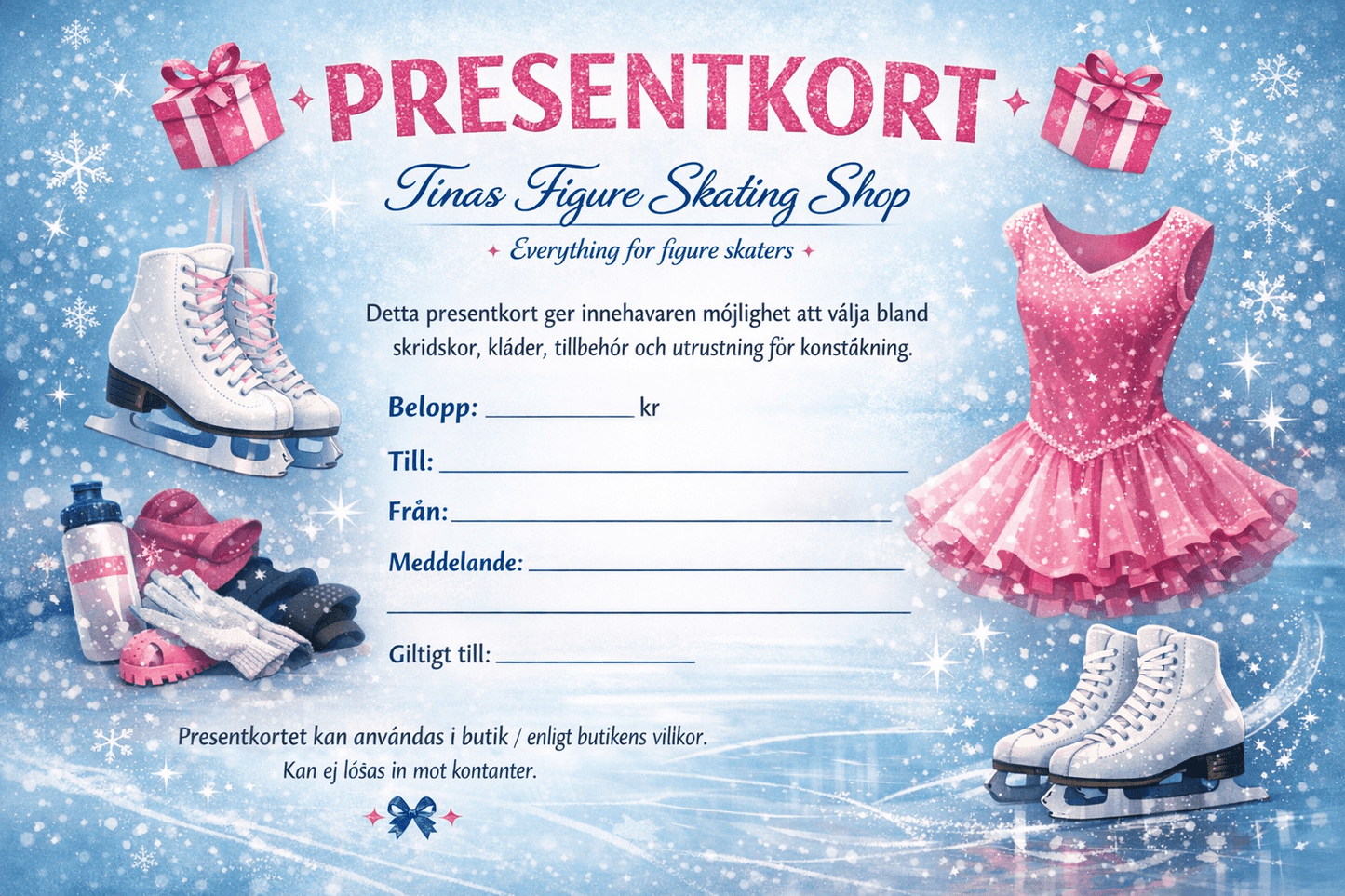 Presentkort - Tinas Figure Skating Shop