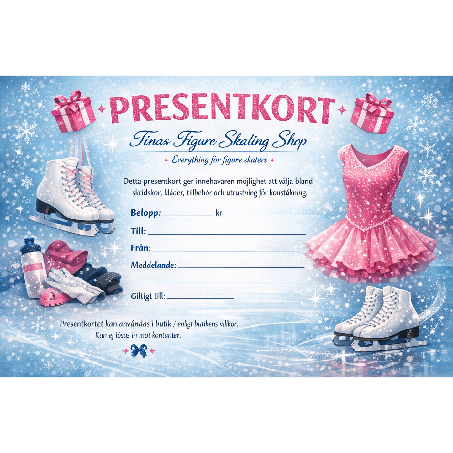 Presentkort - Tinas Figure Skating Shop
