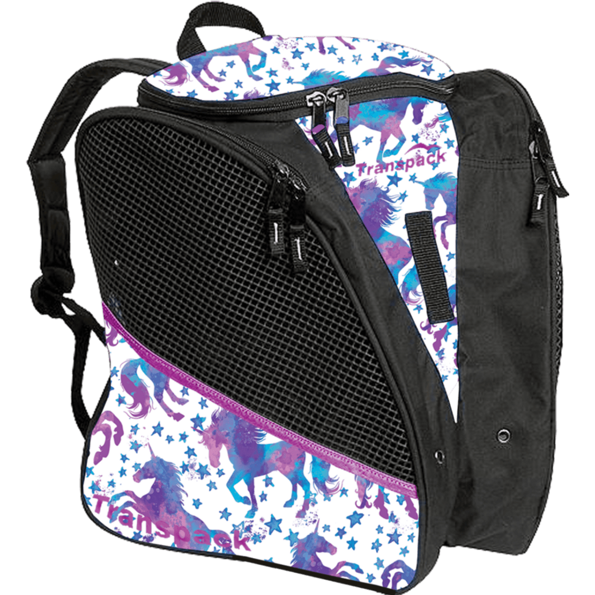 Transpack Ice Skate Backpack White Unicorn