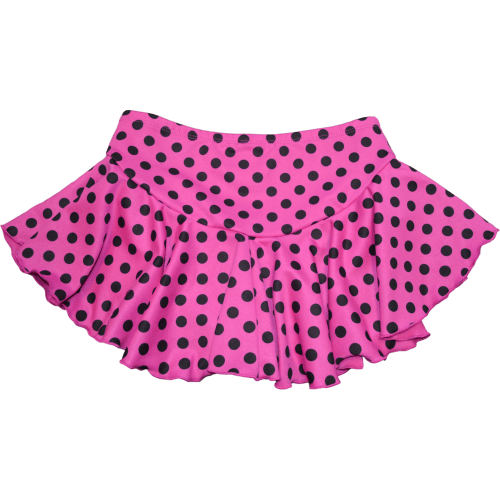 Ceriserosa Prickig Kjol