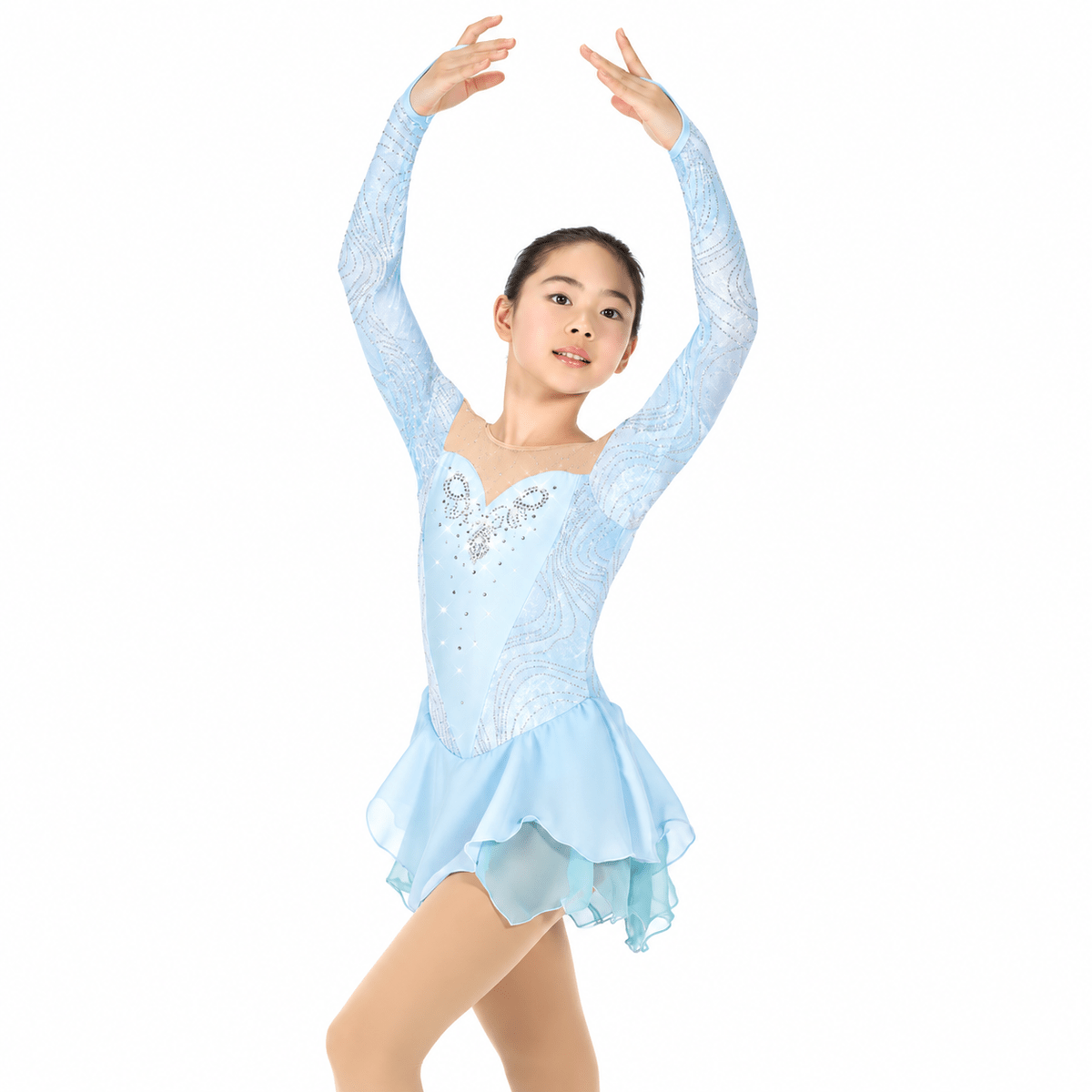 658 Crystal Water Dress - Tinas Figure Skating Shop
