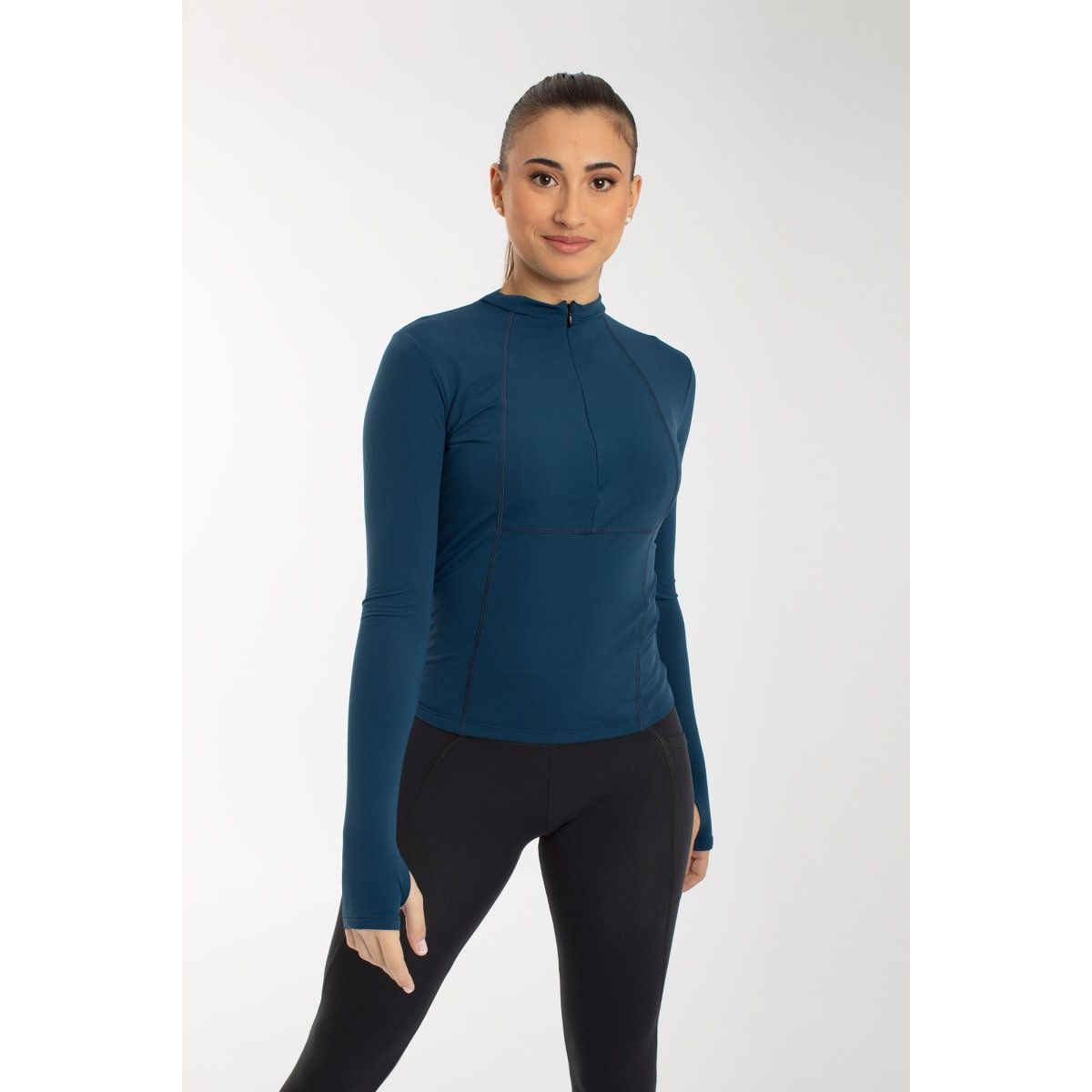 Diamond Långärmad topp - Blue Aqua