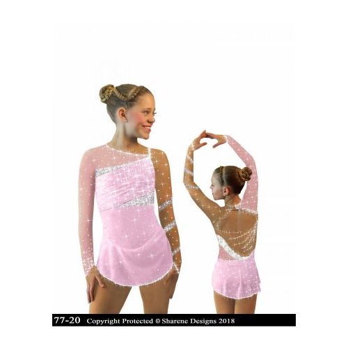 Pink Sharene Figure Skating Dresses Light Pink Ice Skating Dresses Competition Figure Skating Dresses Pink Sharene Figure Skating Dresses Light Pink Ice Skating Dresses Competition Figure Skating Dresses