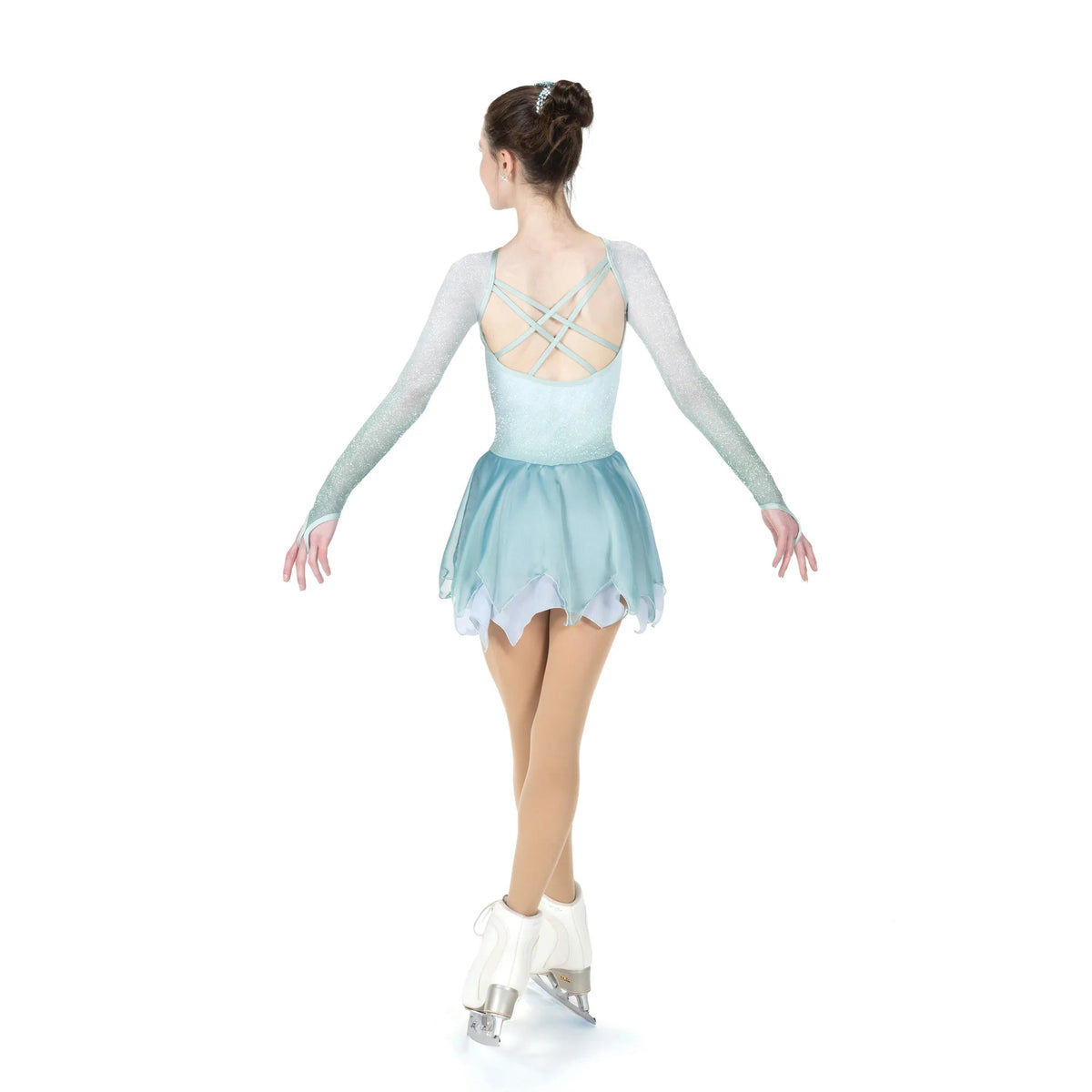AA024 Twist of Mist Dress - Tinas Figure Skating Shop