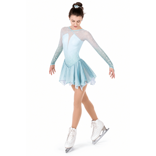 AA024 Twist of Mist Dress - Tinas Figure Skating Shop