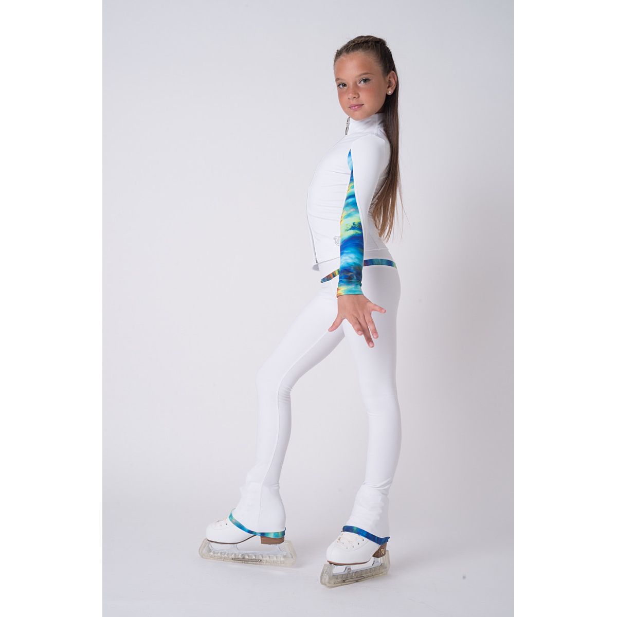 White Loop tights Wild Blue