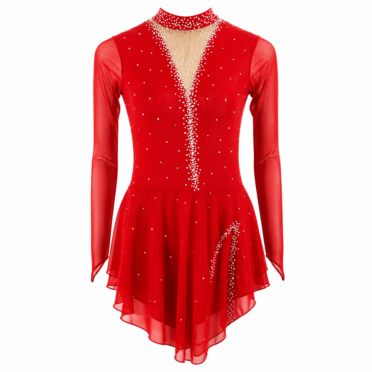 Fairy Red Dancing Queen Dress - Tinas Figure Skating Shop