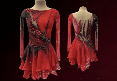 Ice Fairy Fire Dress - Tinas Figure Skating Shop