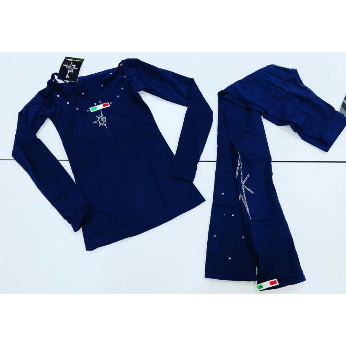 Titta Topp Navy med swarovski