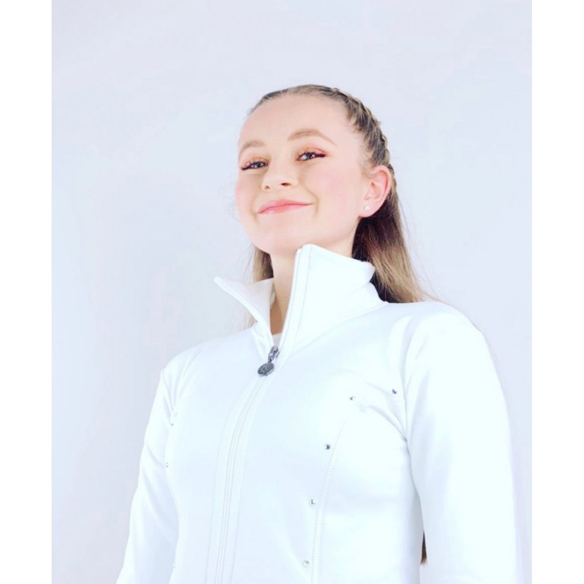 Karisma Jacka, vit med kristaller