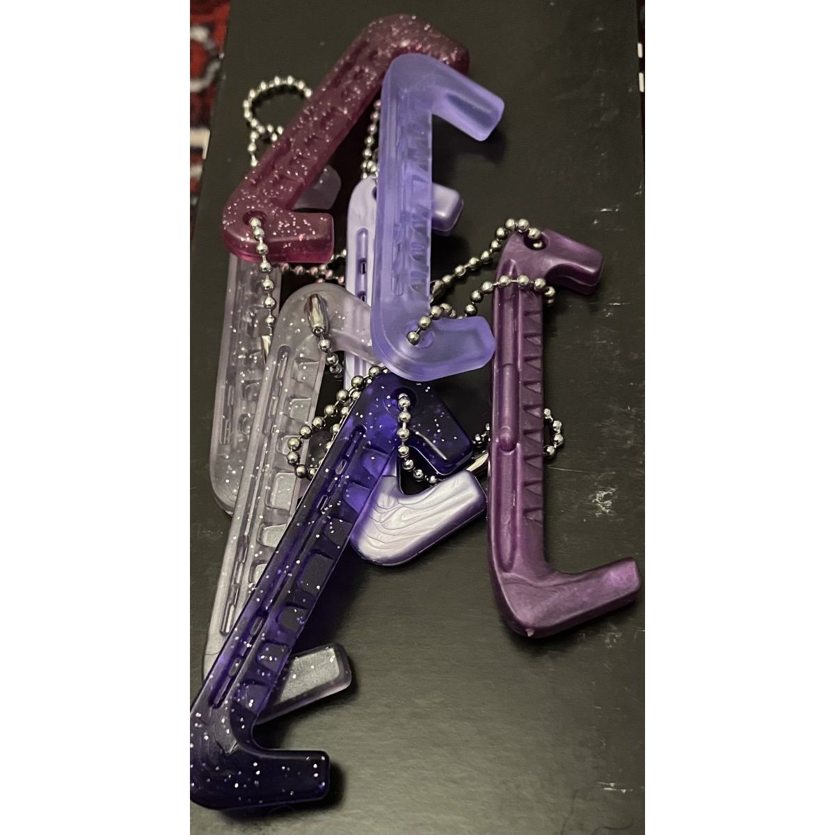 Keychain ice skate guard