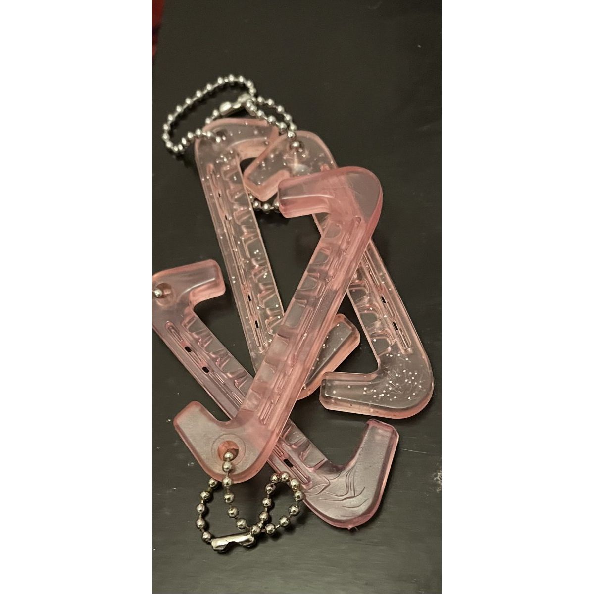 Keychain ice skate guard