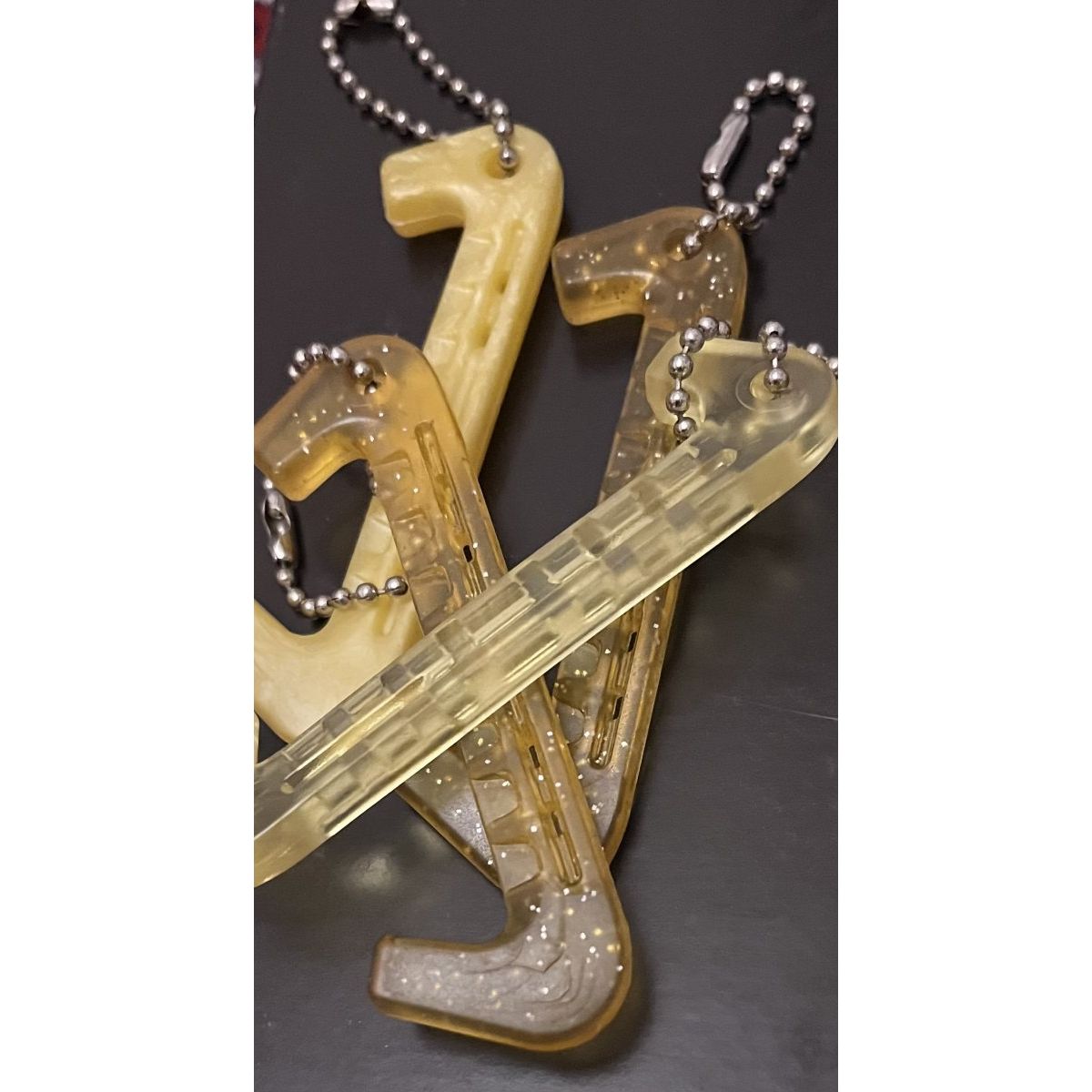 Keychain ice skate guard