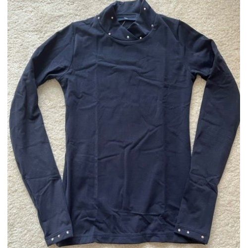 Navy Topp Med K- Neck och swarovski