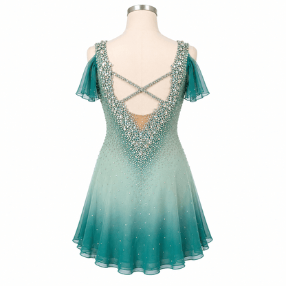 Olive Dress - Tinas Figure Skating Shop