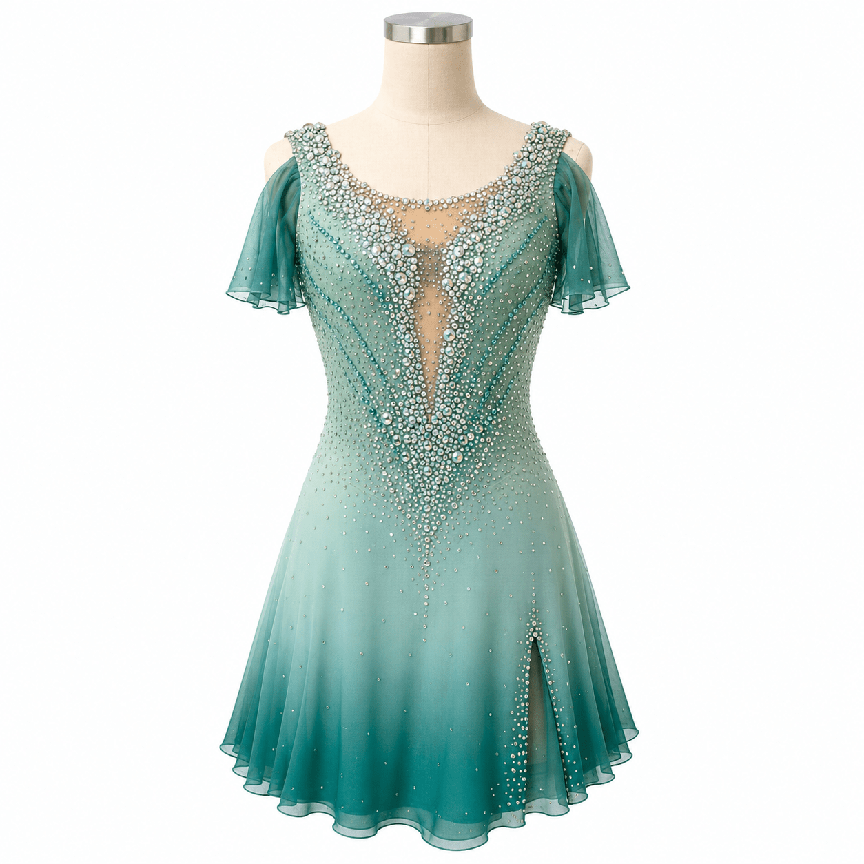 Olive Dress - Tinas Figure Skating Shop