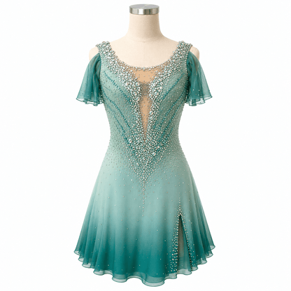 Olive Dress - Tinas Figure Skating Shop