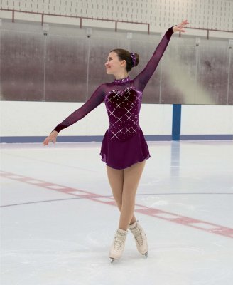 Once Upon a Time Dress - Rich Purple - Tinas Figure Skating Shop