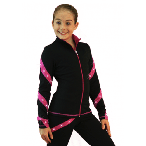 Spiraljacka Fleecefodrad Cerise