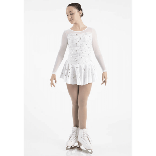 Vit mönstrad Mesh dräkt