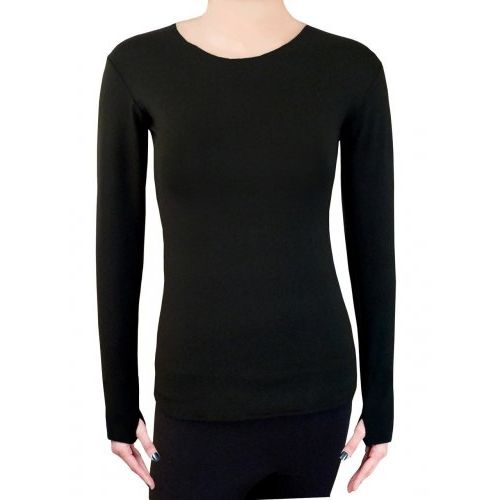 Svart Långärmad Top