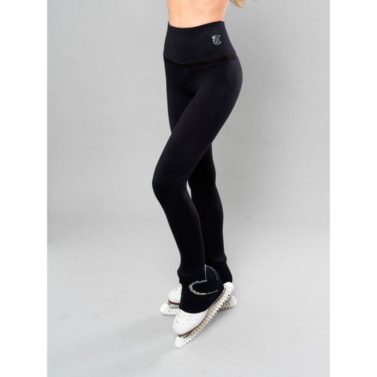 LIGHT THERMAL base leggings black & black mesh