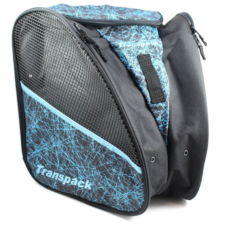Transpack Ice Skate Backpack Cyan Scratched Ice