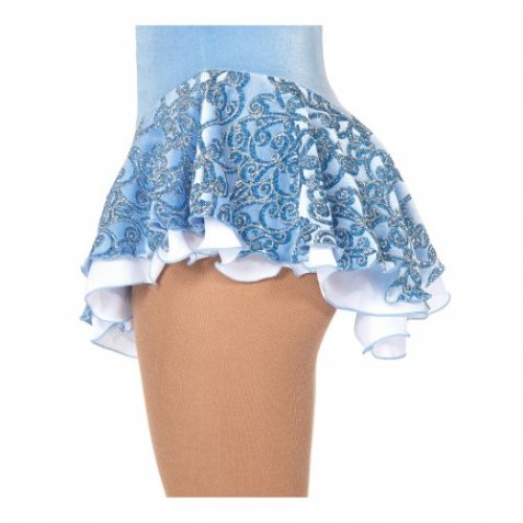 314 Frost Glam Skirts - Bluebell/White