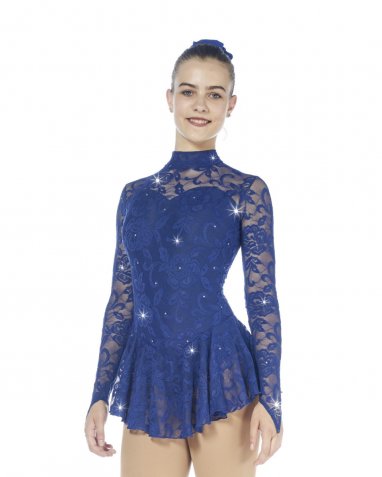 202 Lace Dress with Swarovski - Blue