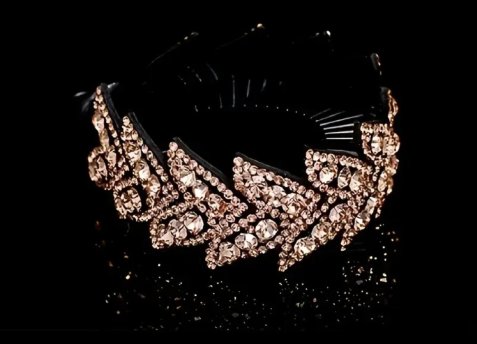 Swirl Crystal Bun and pony tail holder 