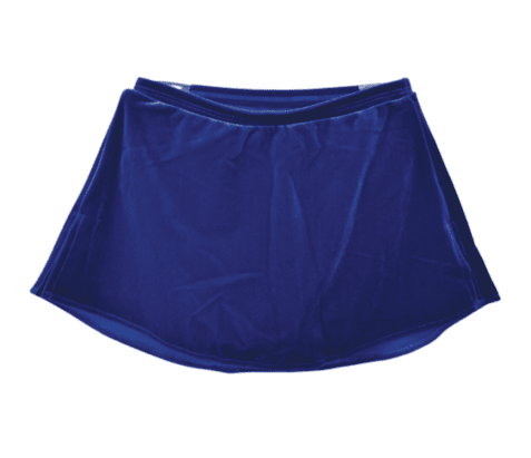 K03 Velvet A-Line Skirt Royal Blue