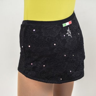 216 Black Lace Skirt