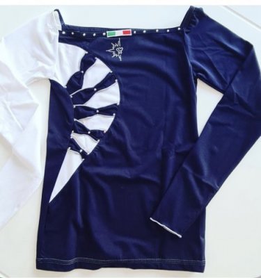 Shirt with ribbon Navy