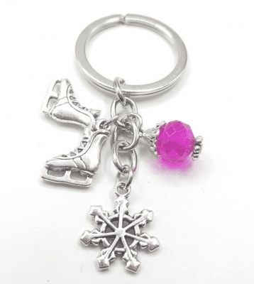 Ice Skate Keychain