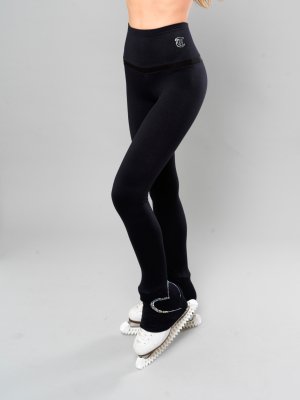 LIGHT THERMAL base leggins black & black mesh