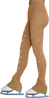 TL8896-SW Footless over the heal tights with crystals